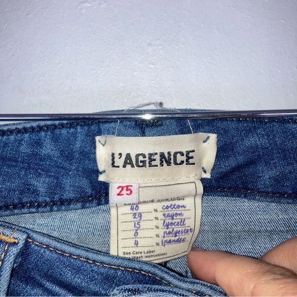 Lagence Women’s Jeans 25 Dark Blue Denim Ultra Hight Rise Skinny - Picture 4 of 15